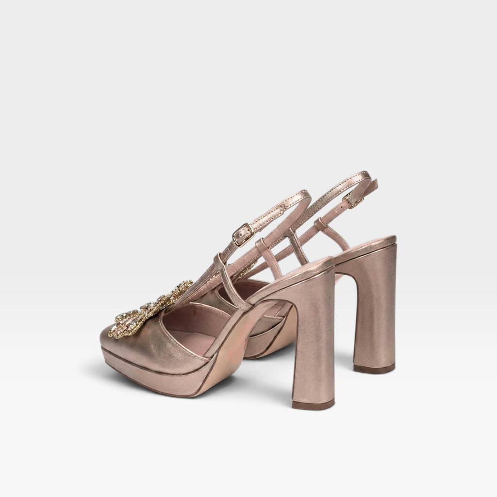 Zapatos de tacón Petra metalizado - Pedro Miralles
