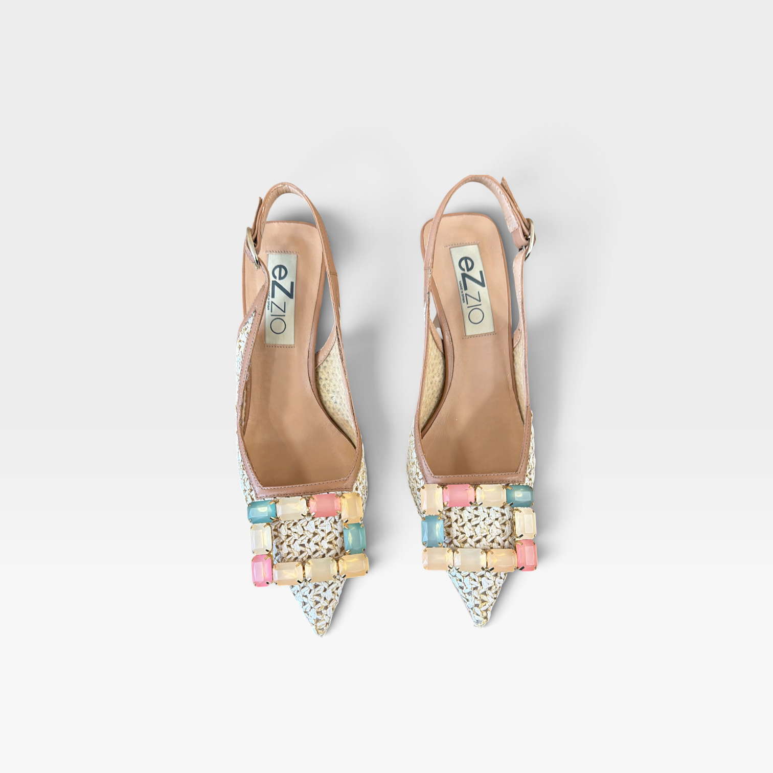 Zapato destalonado con detalle joya - Ezzio
