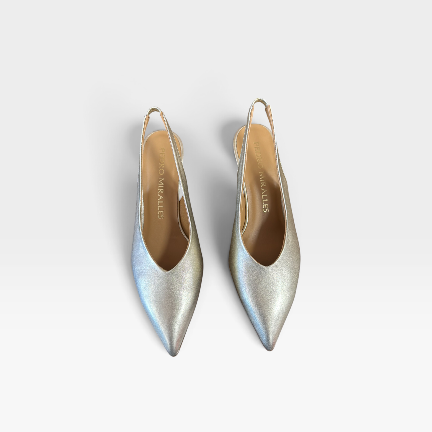 Sandalias Napa Metal platino  - Pedro Miralles
