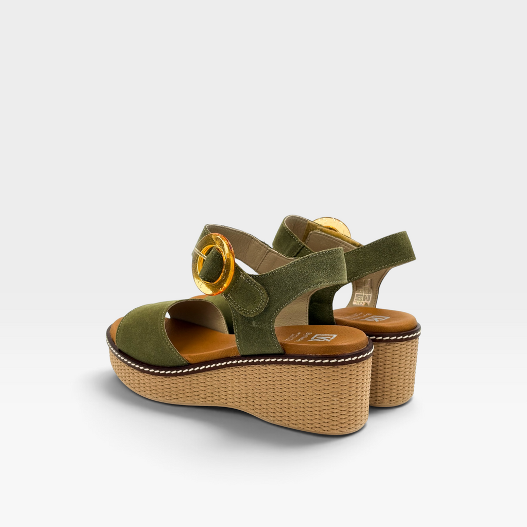 DORKING D9450 sandalia verde - Fluchos