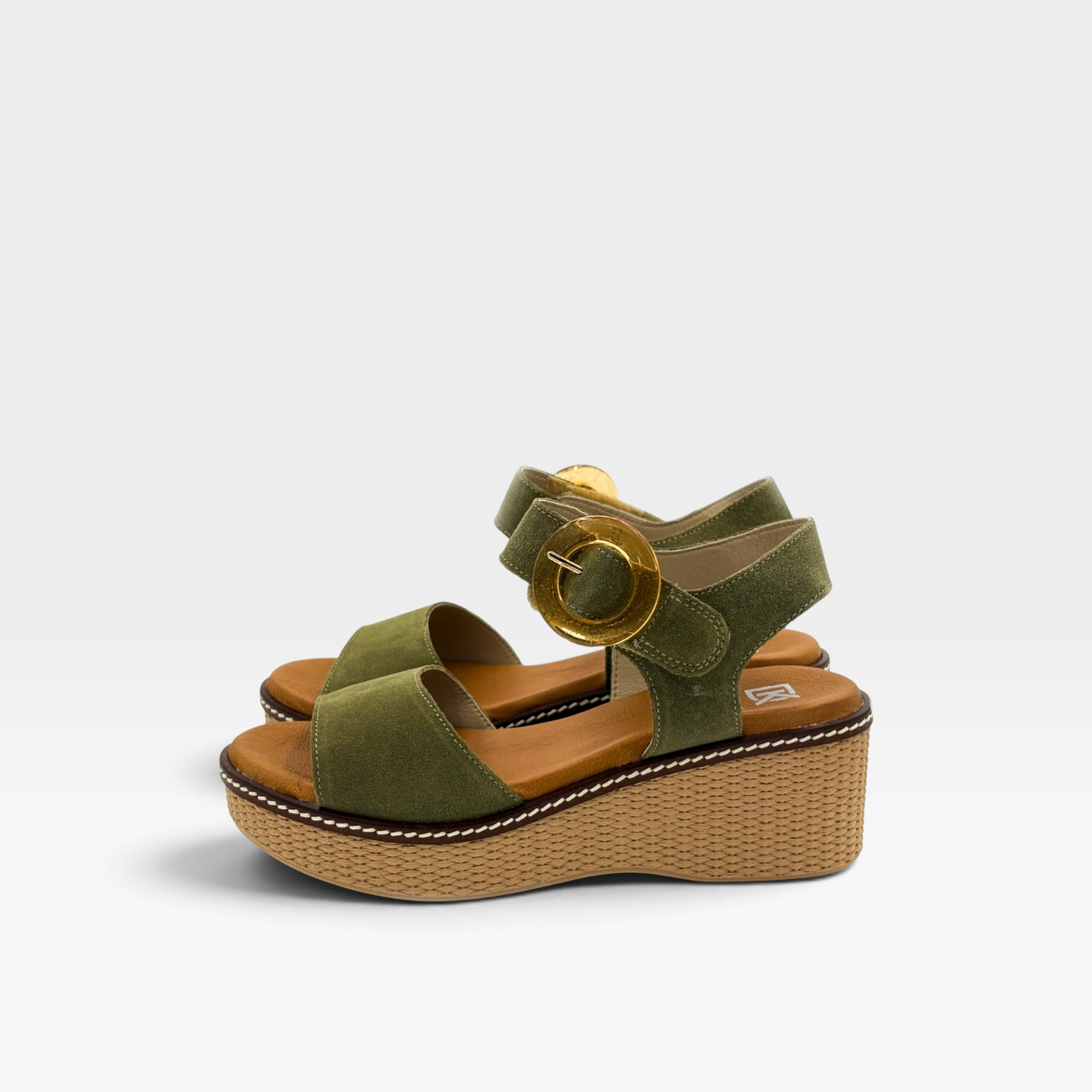 DORKING D9450 sandalia verde - Fluchos