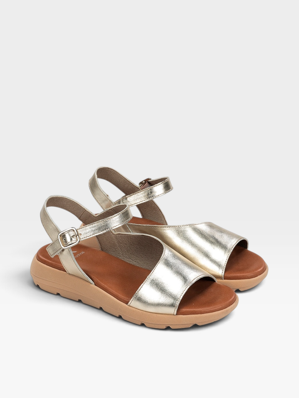 GANDÍA D9463 sandalia dorada - Fluchos