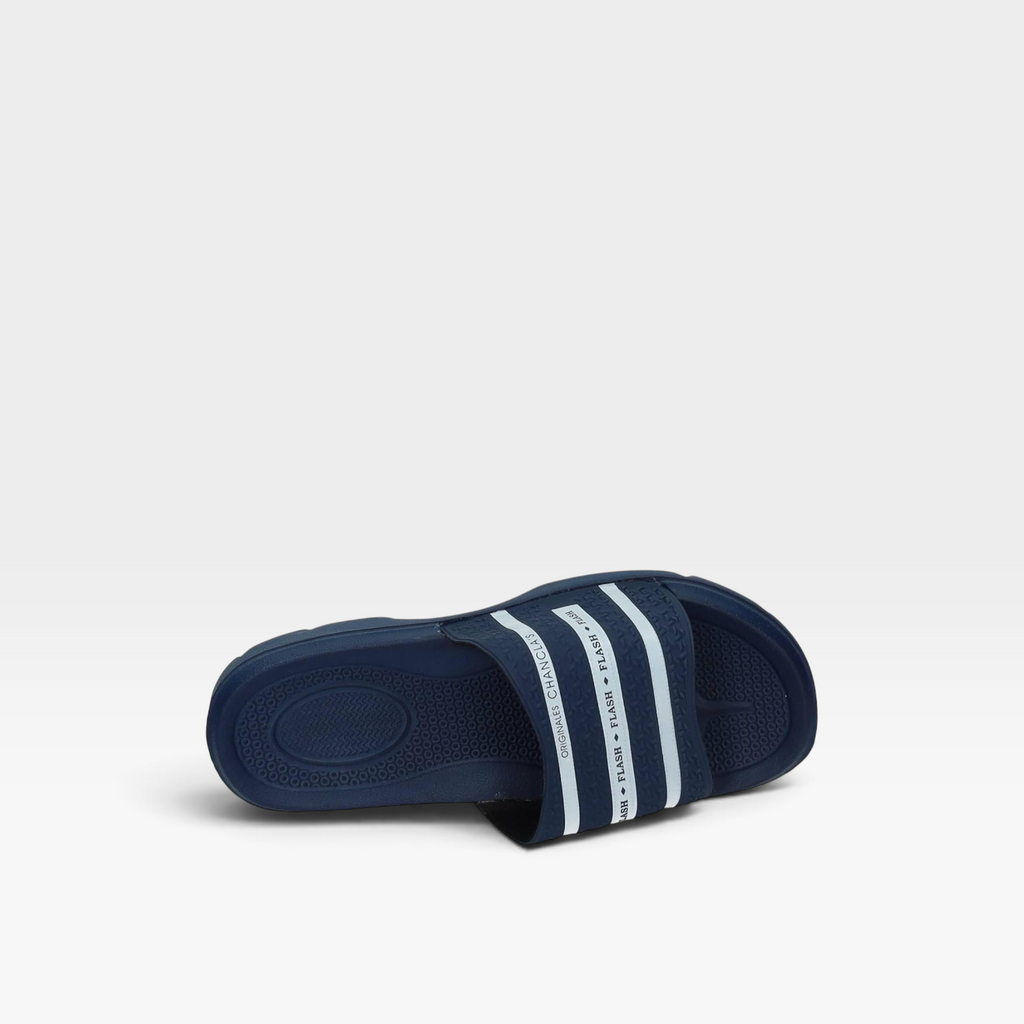 Chanclas de pala rayas blancas unisex - Bonino