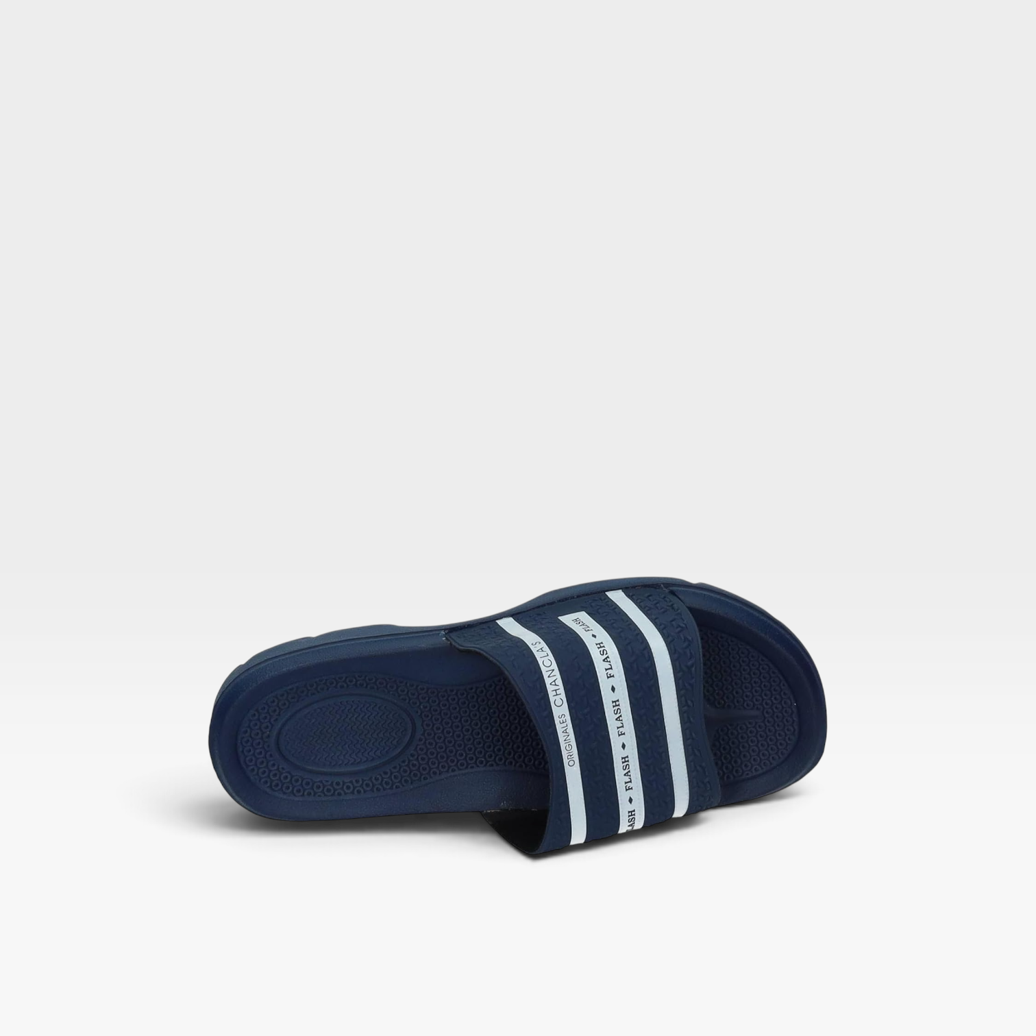 Chanclas de pala rayas blancas unisex - Bonino