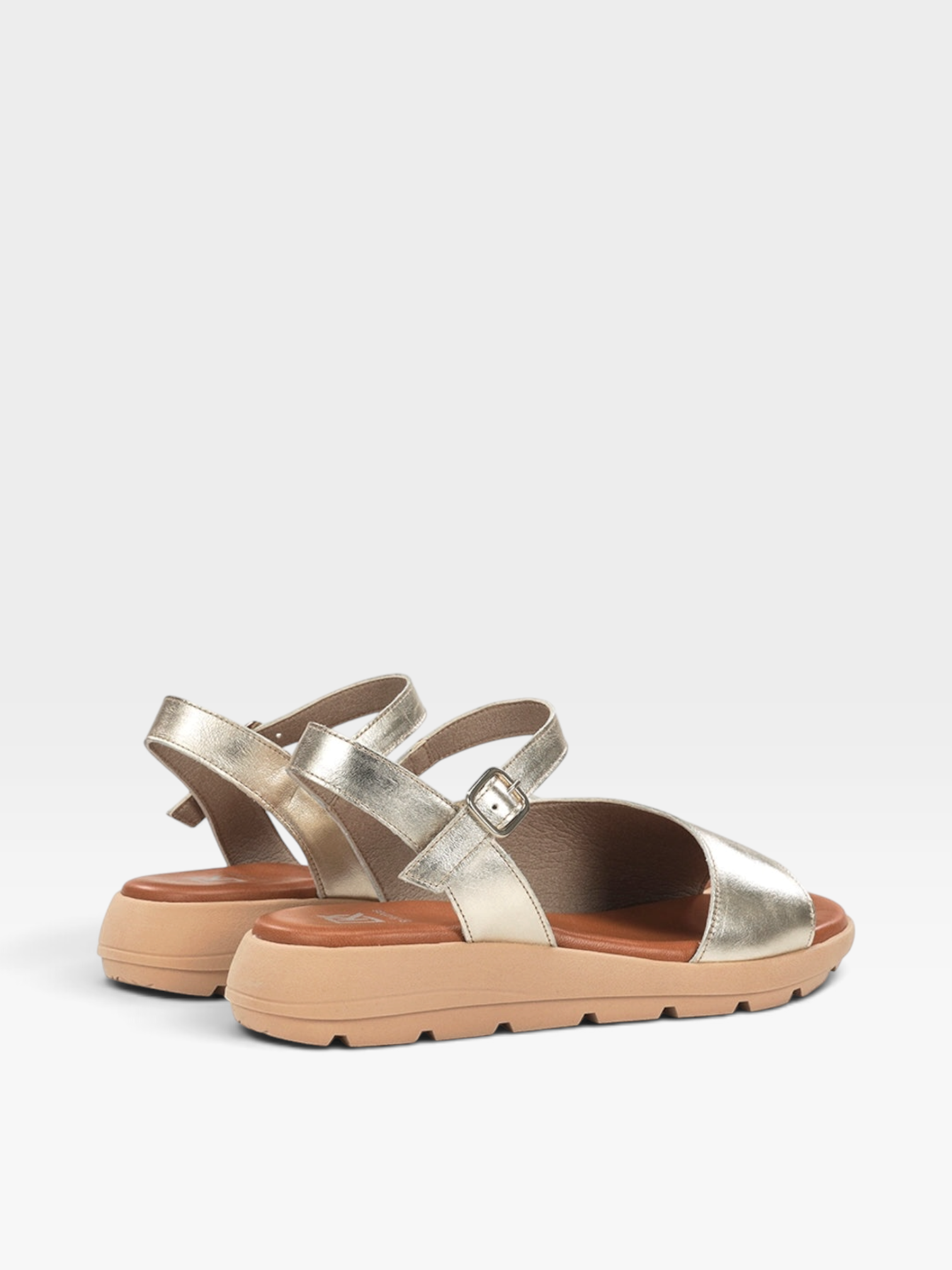 GANDÍA D9463 sandalia dorada - Fluchos