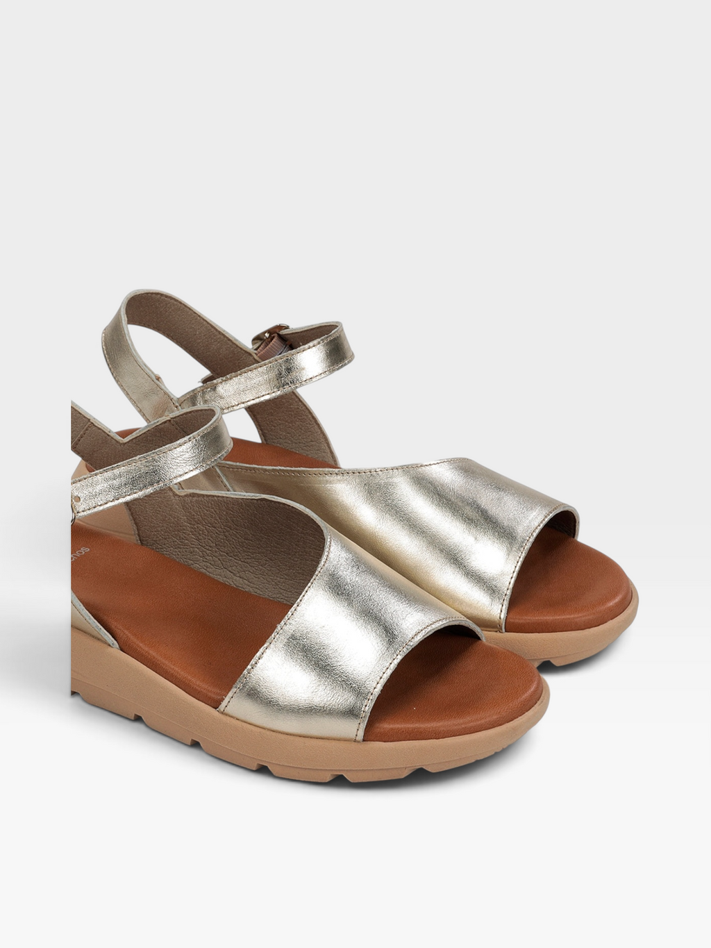 GANDÍA D9463 sandalia dorada - Fluchos