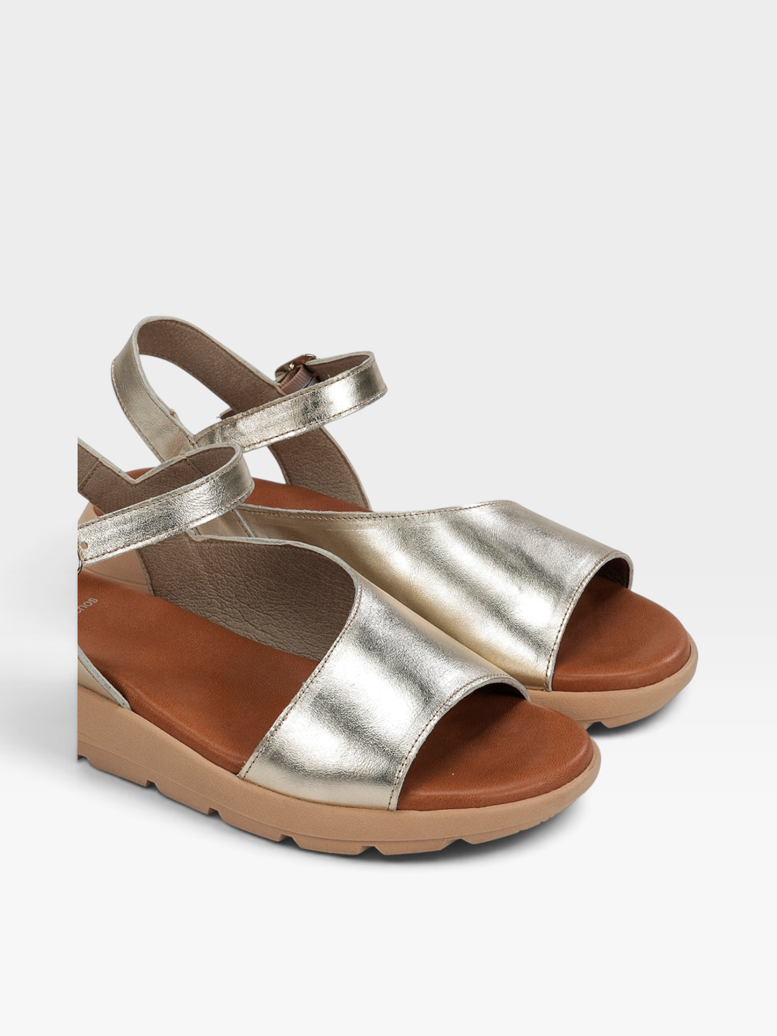 GANDÍA D9463 sandalia dorada - Fluchos