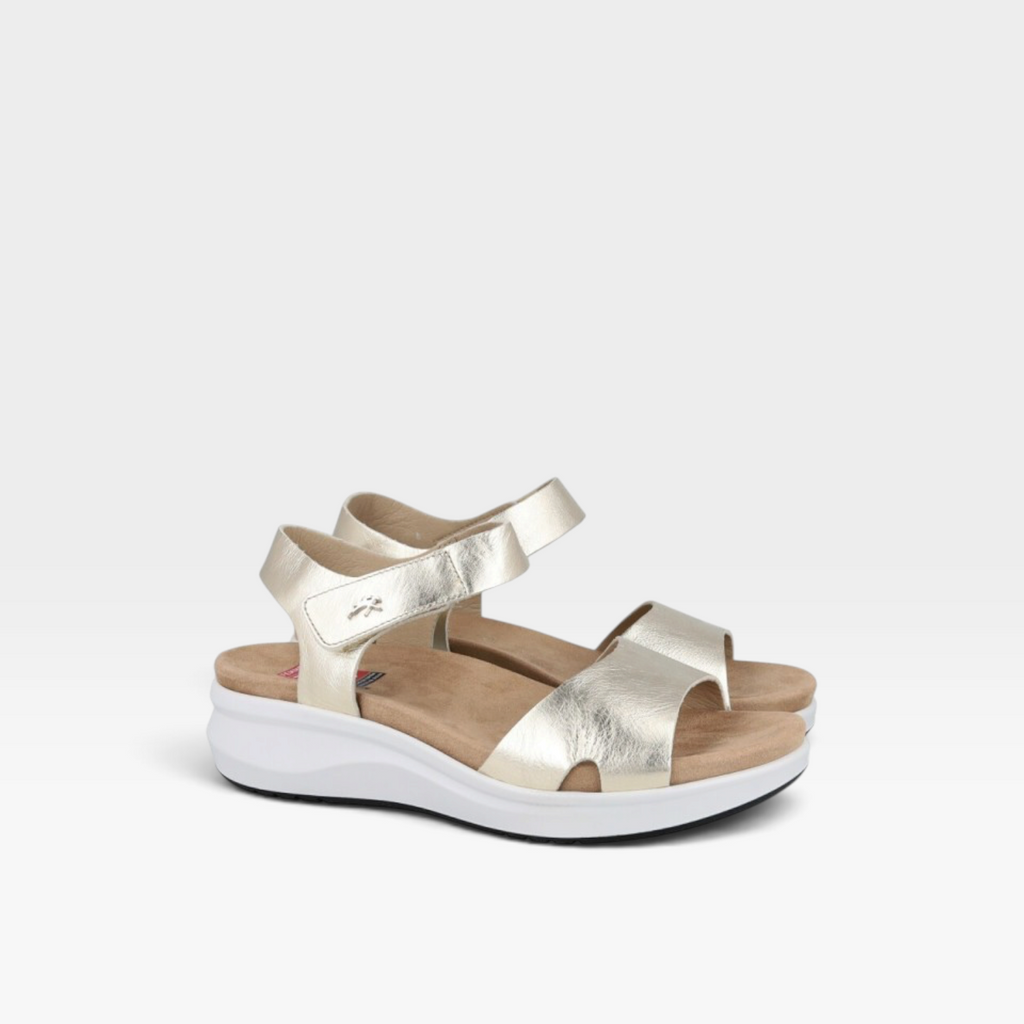 YAGON F1475 sandalia dorada - Fluchos