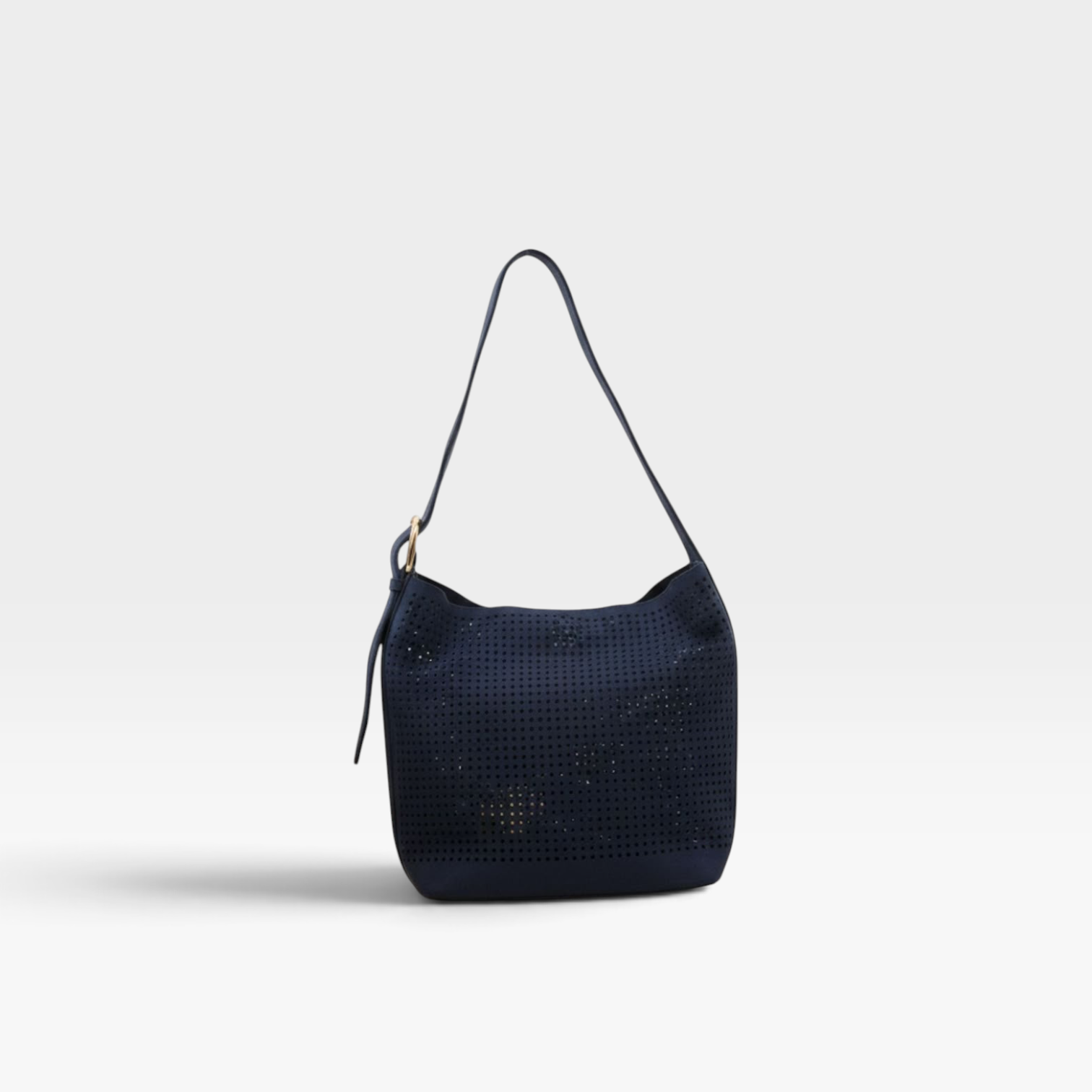 Bolso hobo antelina calado Navy - Noco