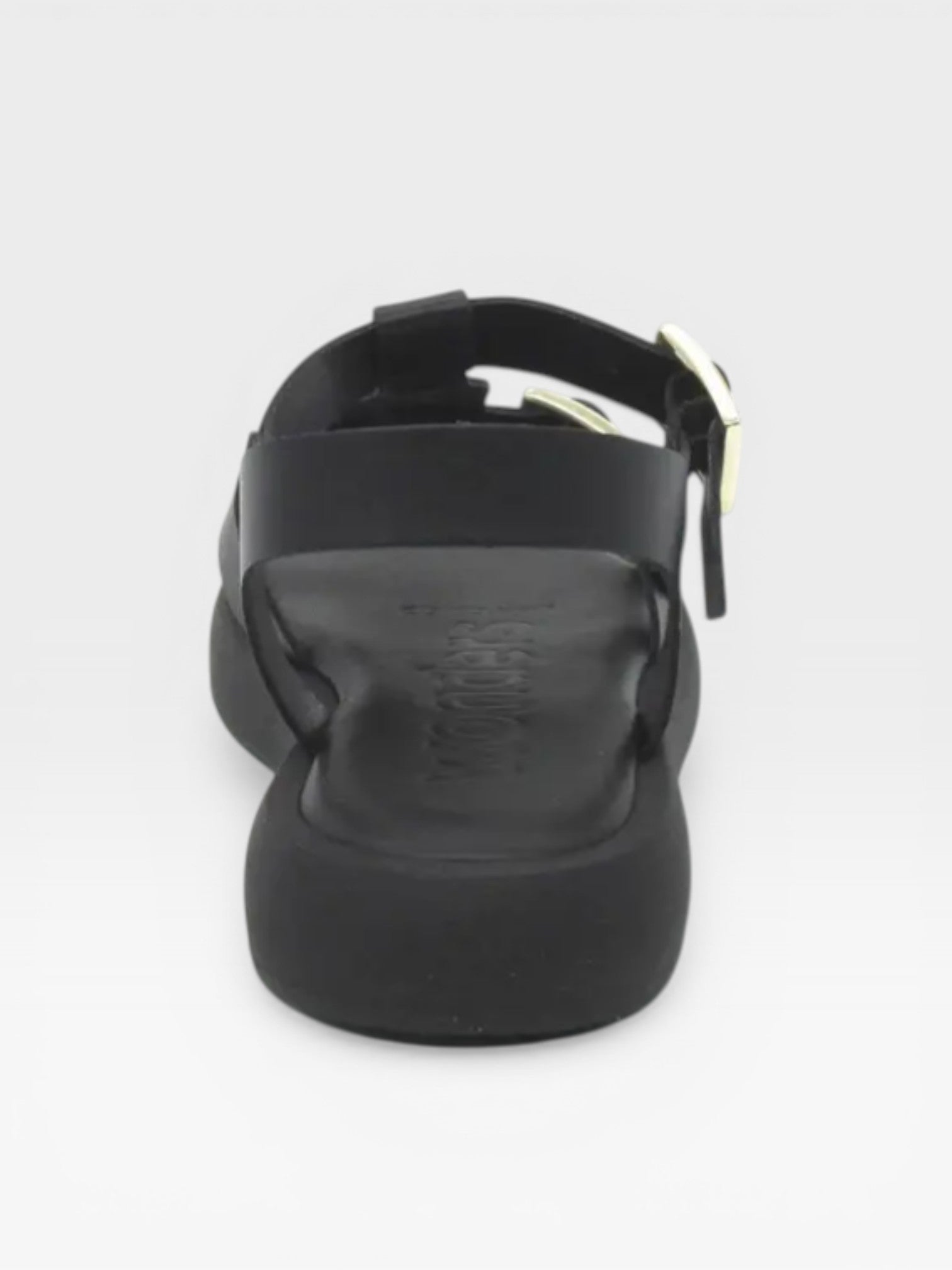 Sandalia plataforma de color negro para mujer - Wonders