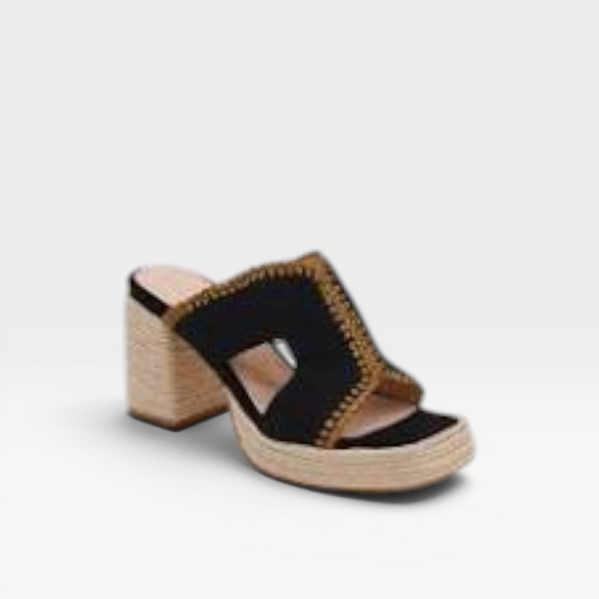 Sandalias Tacón  plataforma DE YUTE Y DISEÑO TRENZADO - Azarey