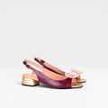 Sandalia VERUSCA BURGUNDY - Miuxa