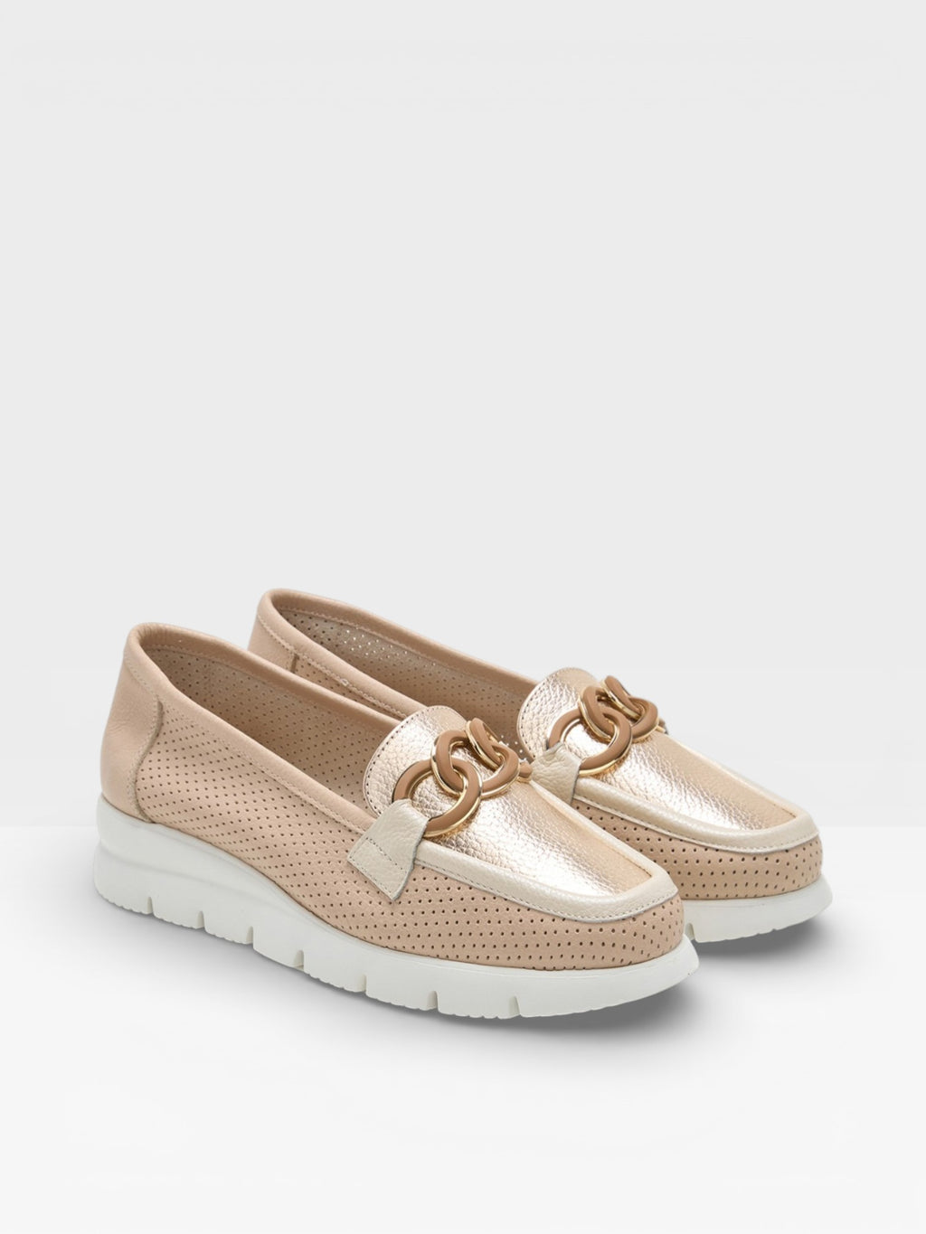 Mocasín mujer piel combinada - 24horas