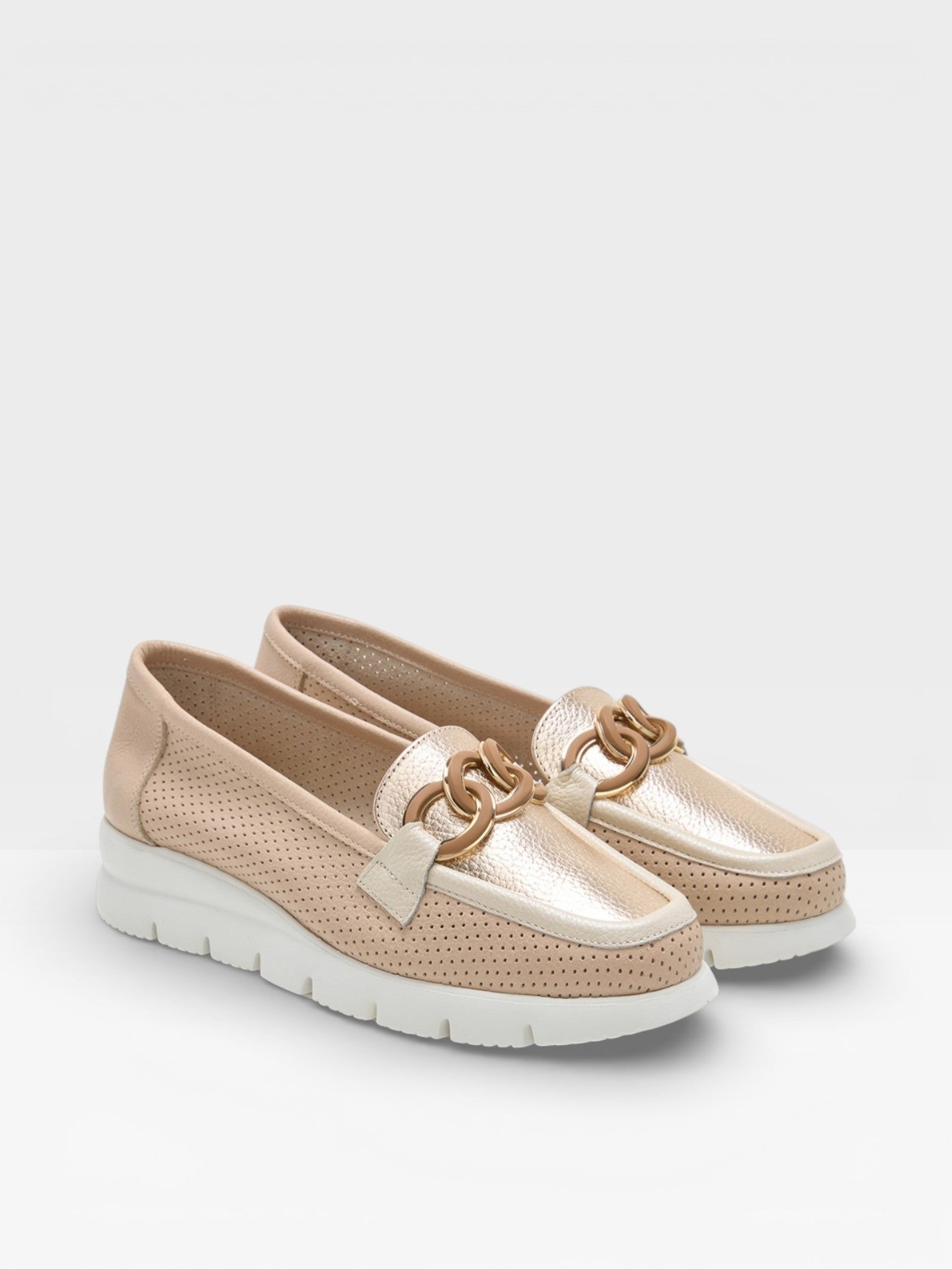 Mocasín mujer piel combinada - 24horas