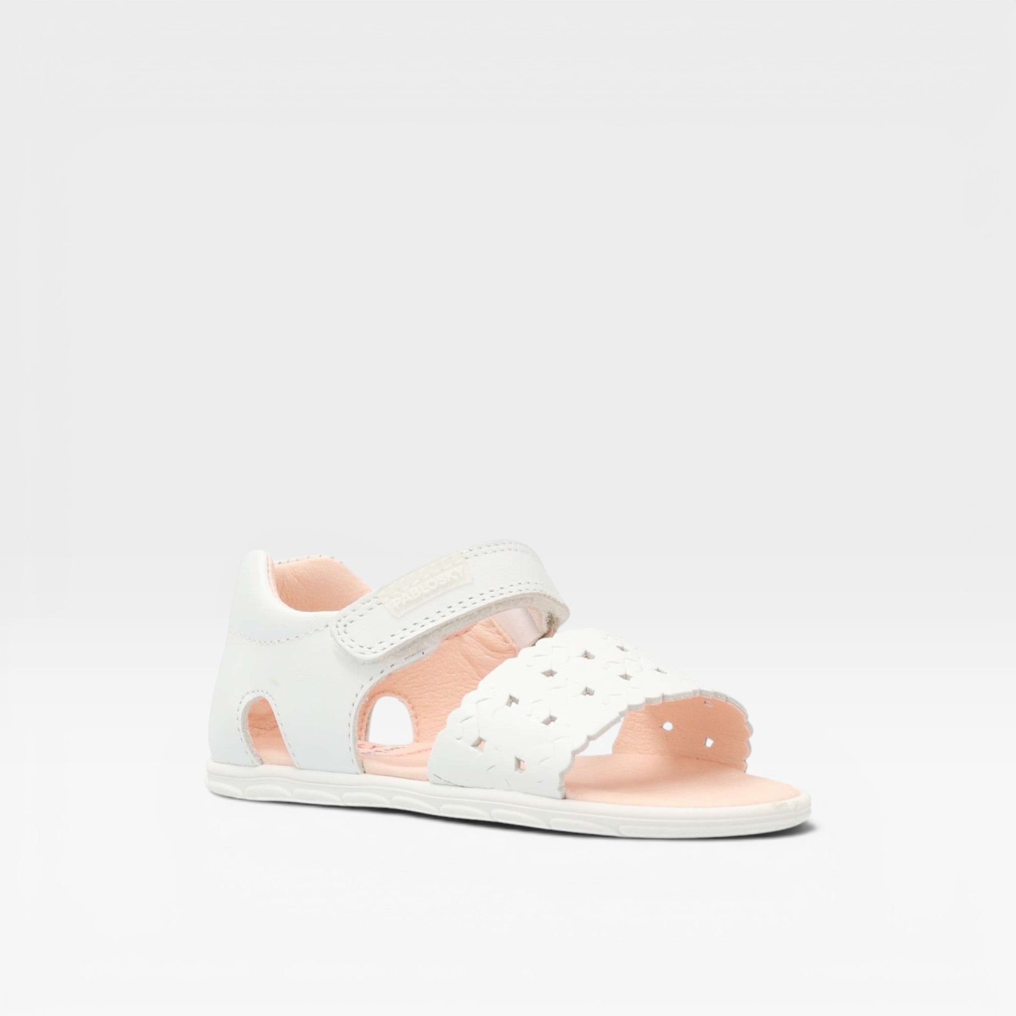 Sandalia de vestir piel niña Barefoot - Pablosky