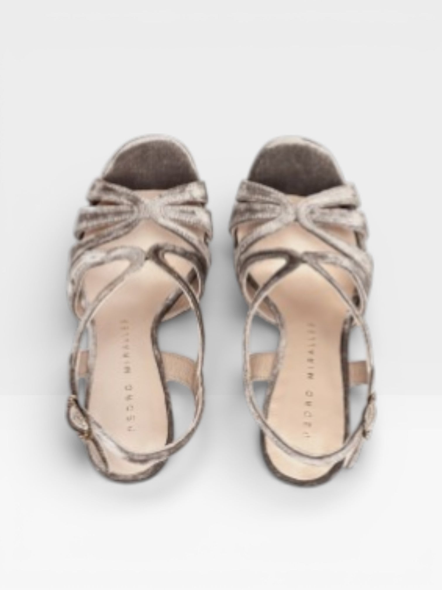 Sandalias Tacón Malawi terciopelo gris - Pedro Miralles