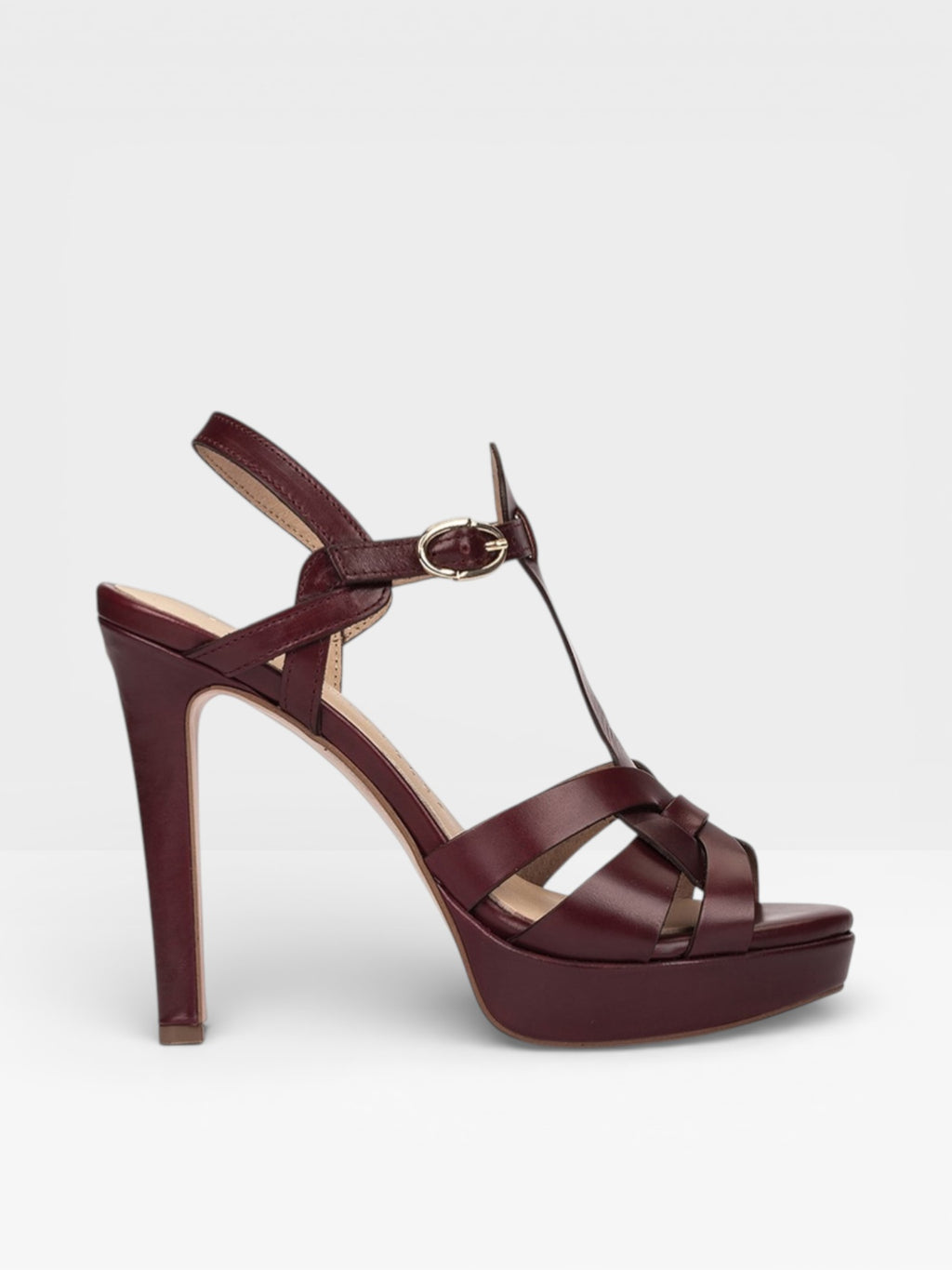 Sandalias Tacón Copenhague rojo - Pedro Miralles