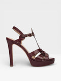 Sandalias Tacón Copenhague rojo - Pedro Miralles