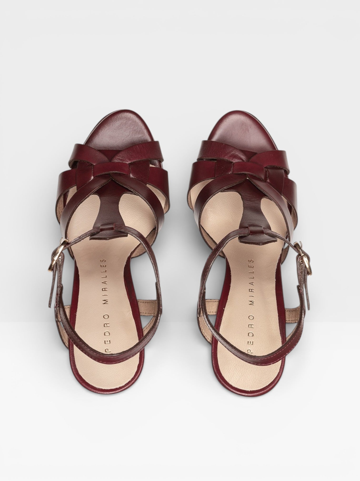 Sandalias Tacón Copenhague rojo - Pedro Miralles