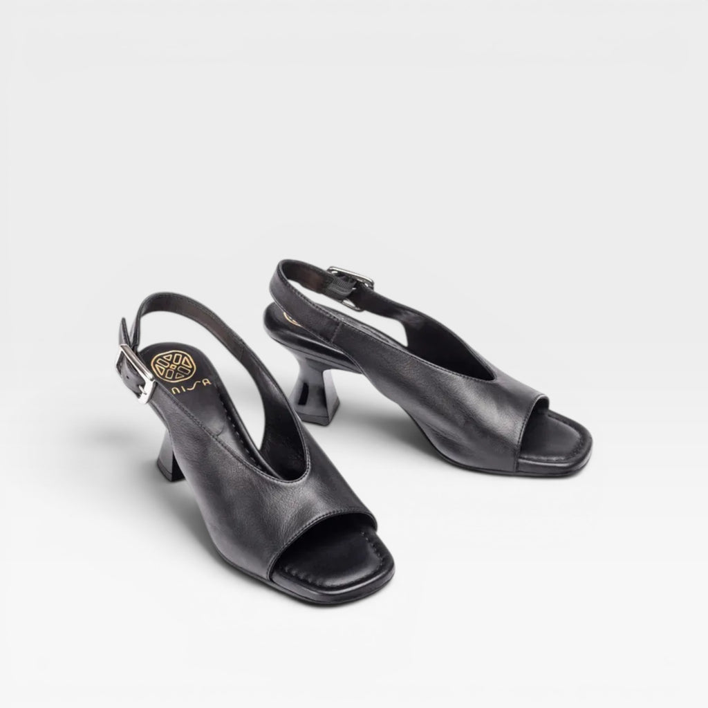 Sandalias Tacón Peep-toe destalonado  - Unisa