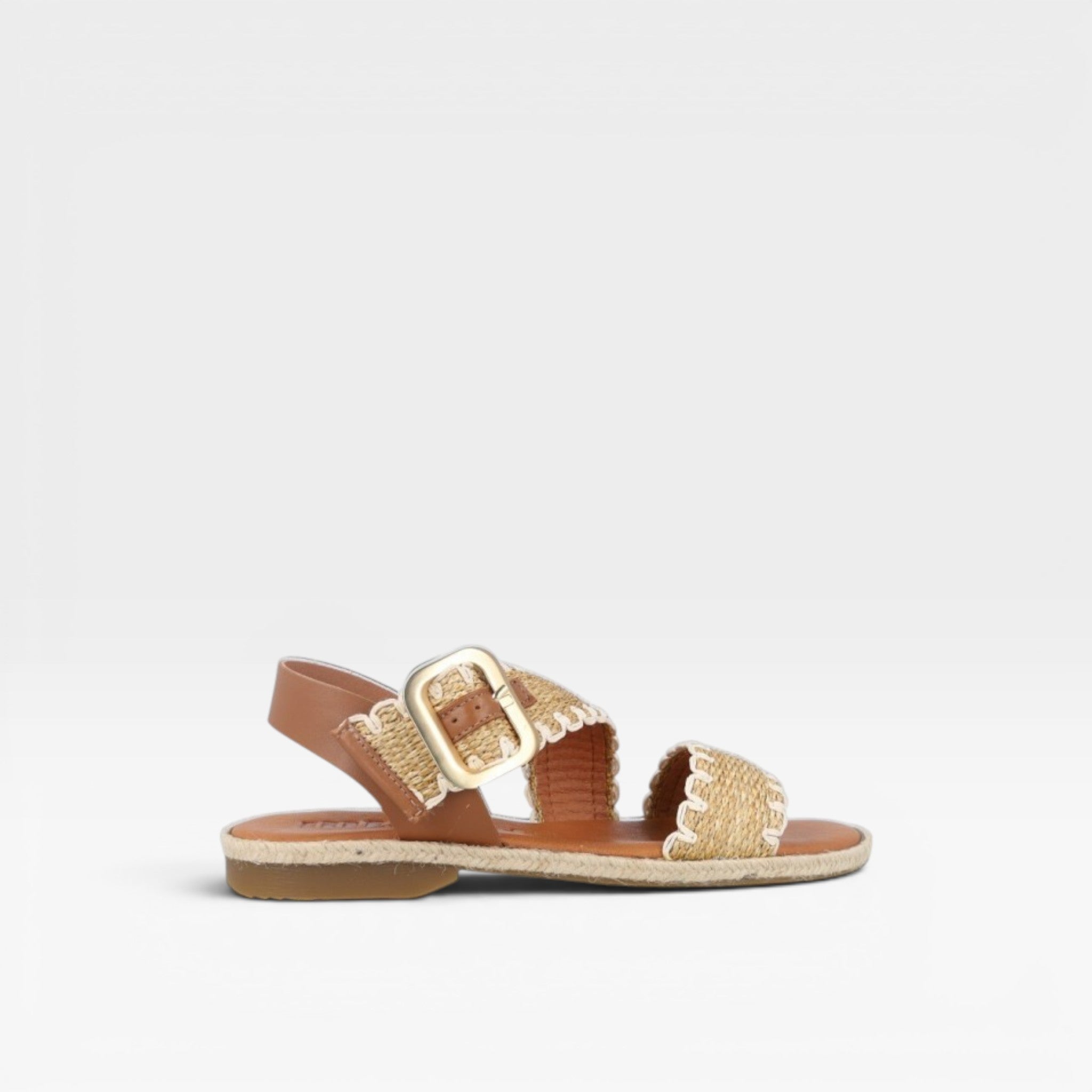 Sandalias planas rafia - Mustang