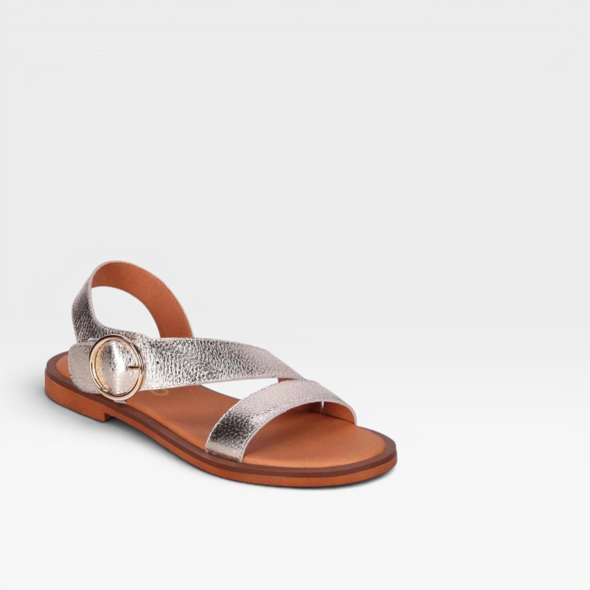 Sandalias Piel de Mujer  Leather Plano MUSAKA 30 - Chika10