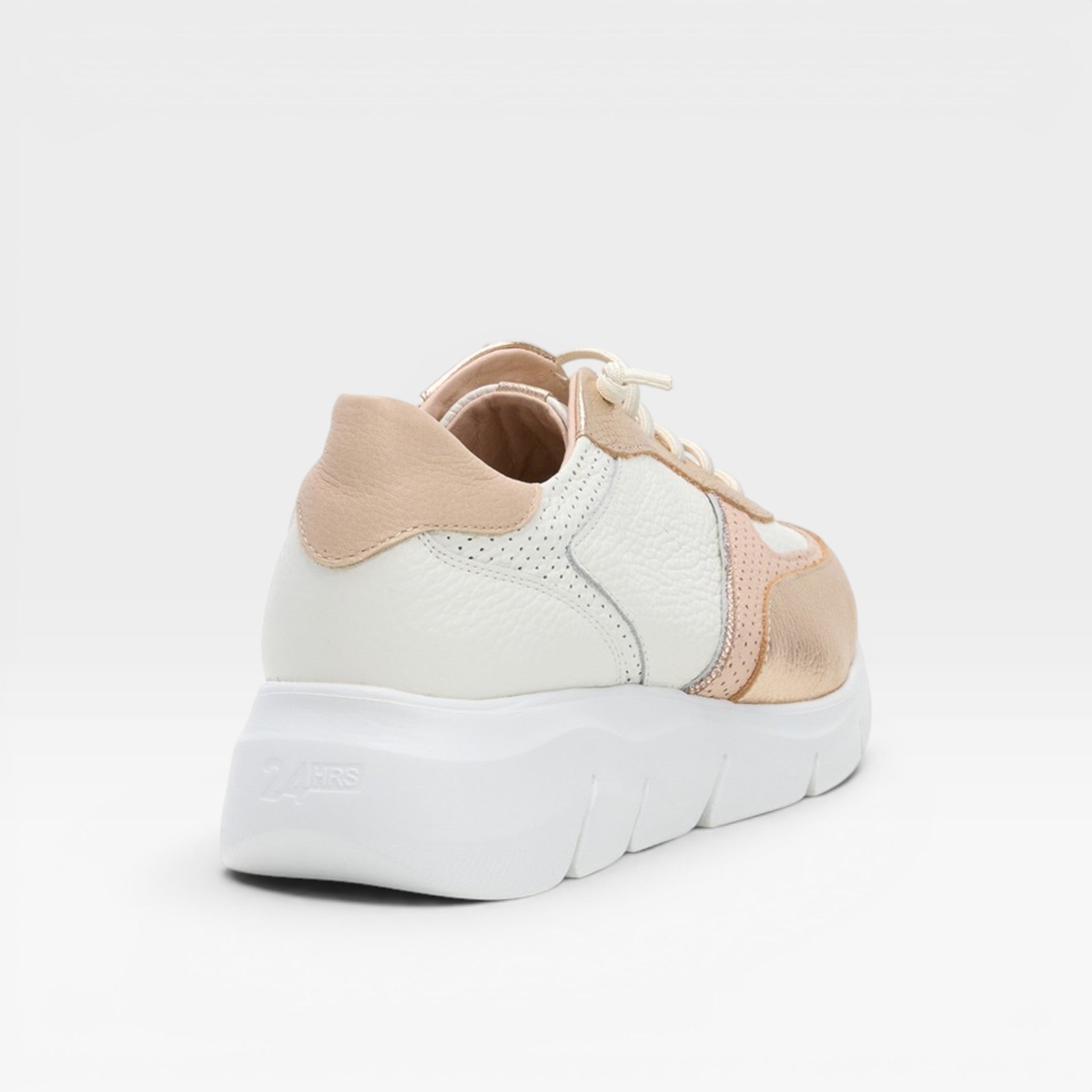 Deportivo piel combinada cordón elástico - 24horas