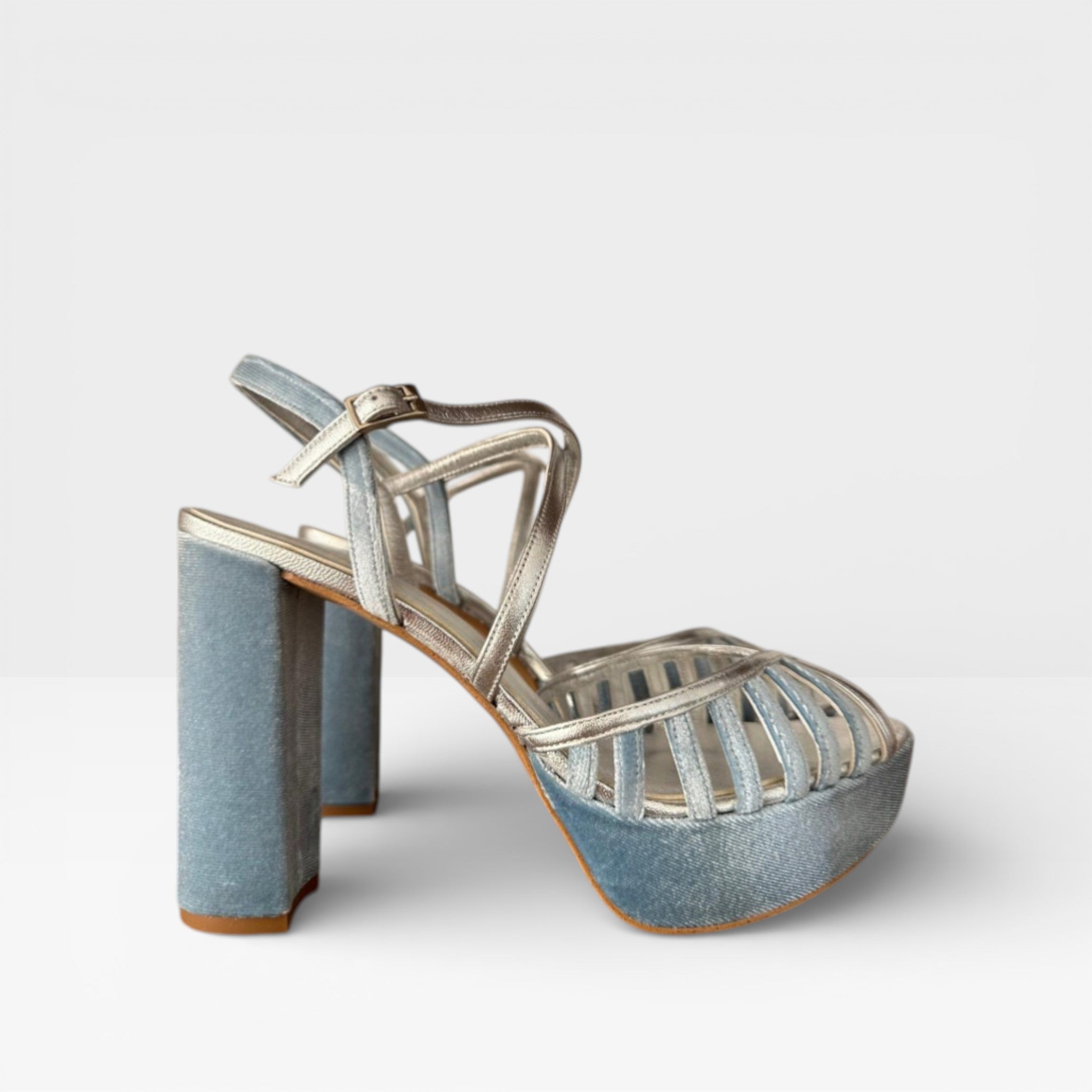 Sandalias Tacón terciopelo Shakira - Soraya