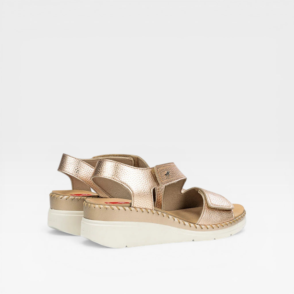 Sandalia dorada LEZA F2137  - Fluchos