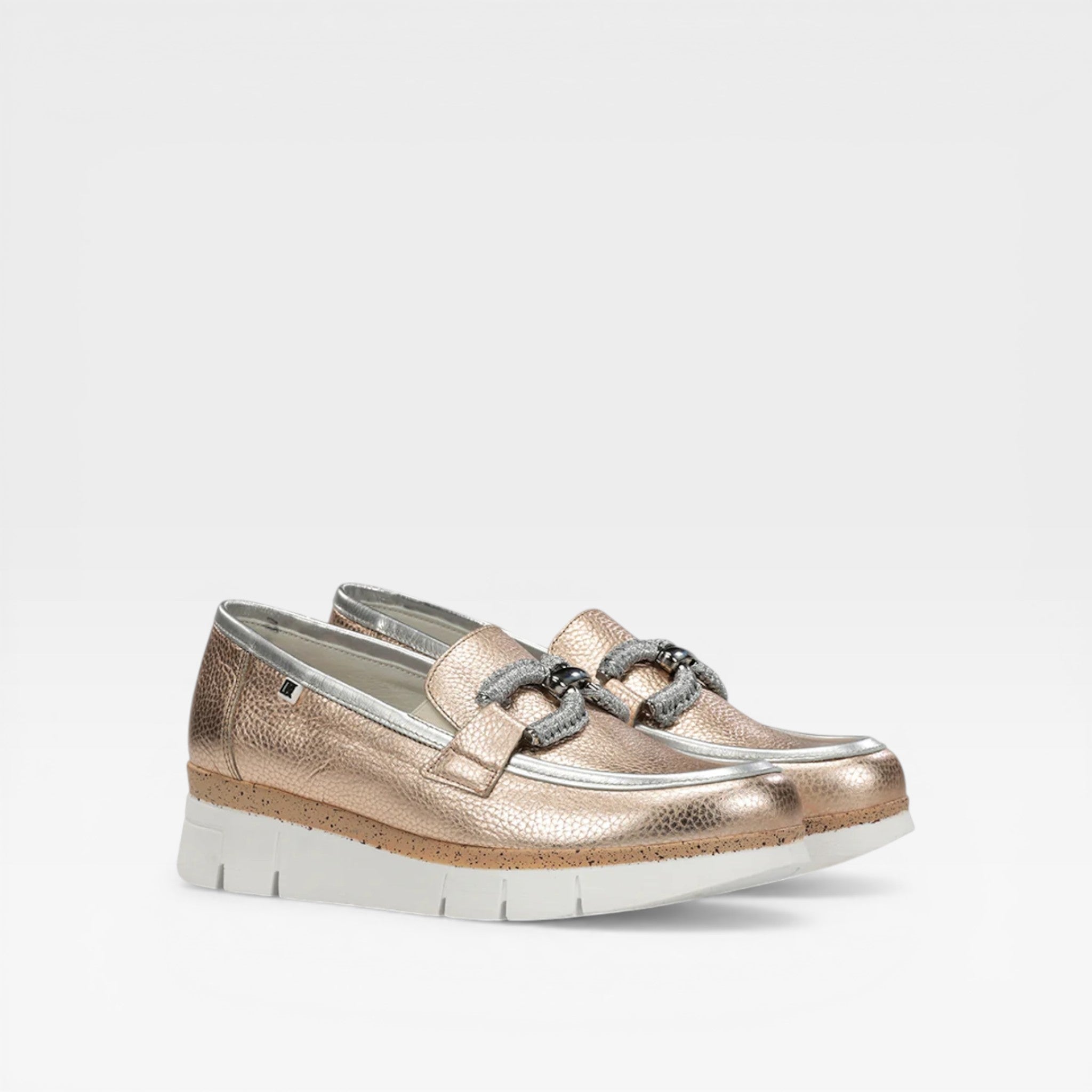 INDIA D9298 Mocasín Dorado - Fluchos