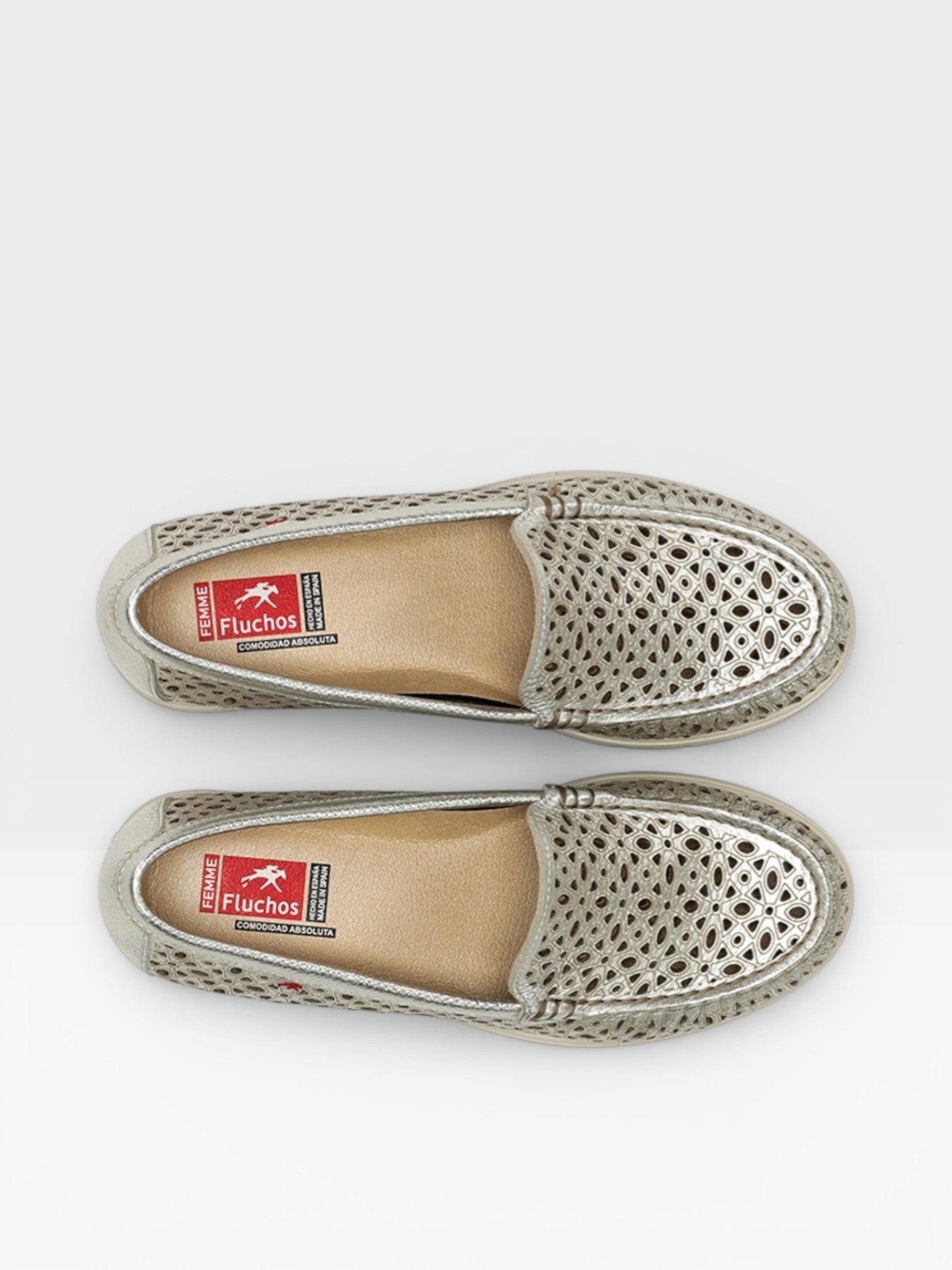 FLUVIA F2422 Mocasín Dorado - Fluchos