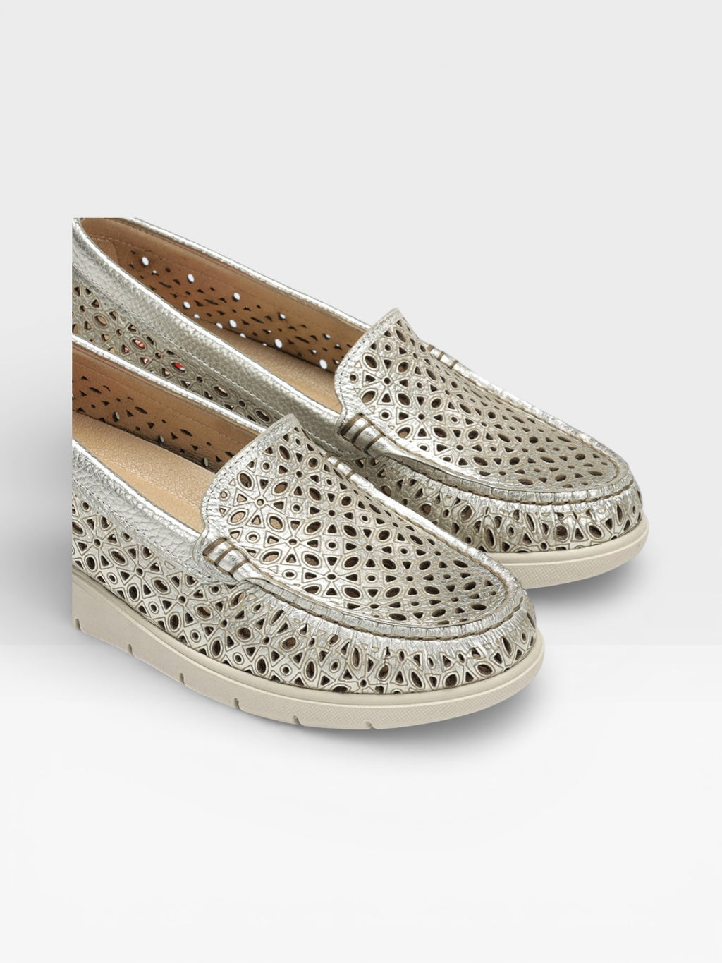 FLUVIA F2422 Mocasín Dorado - Fluchos