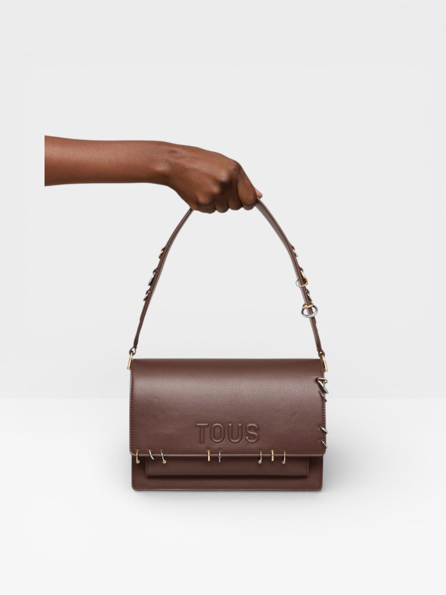 Bandolera mediana marrón Audree earrings - TOUS