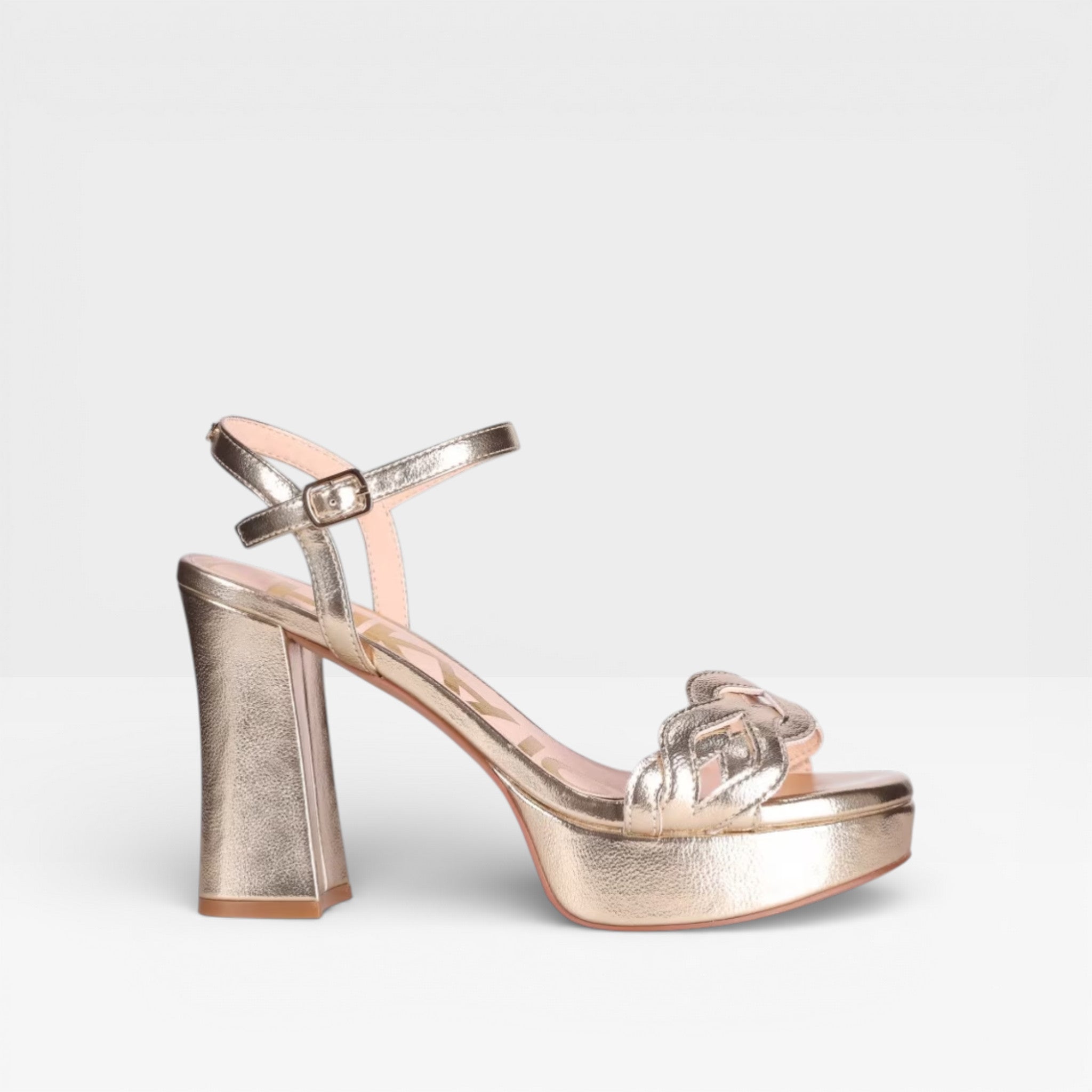 Sandalias Tacón Alto Mujer Plataforma Pala Trenzada - Chika10