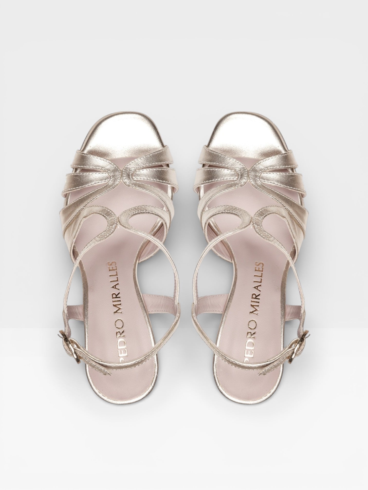Sandalias Tacón Malawi dorada - Pedro Miralles