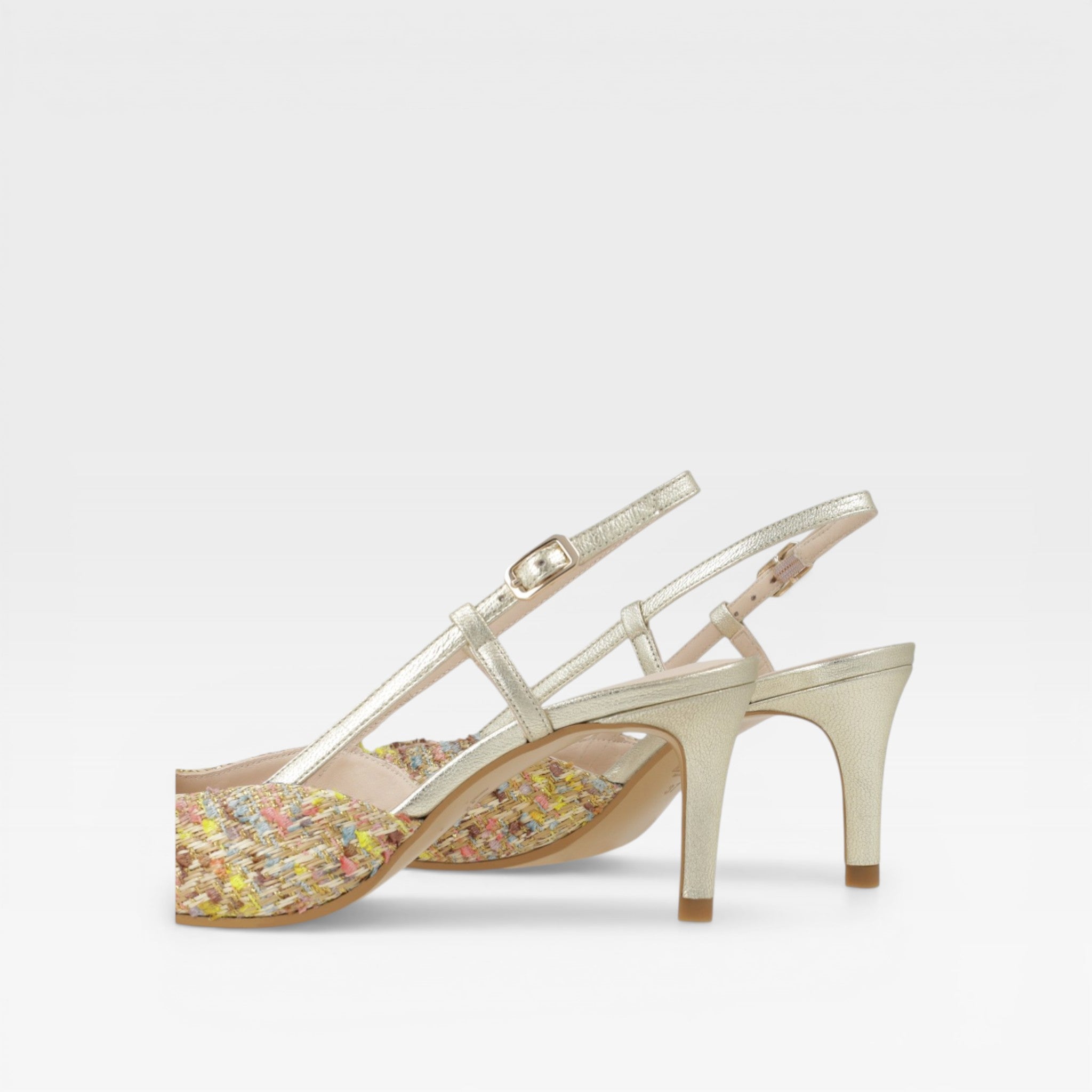 zapatos salón dorados nivis - Lodi