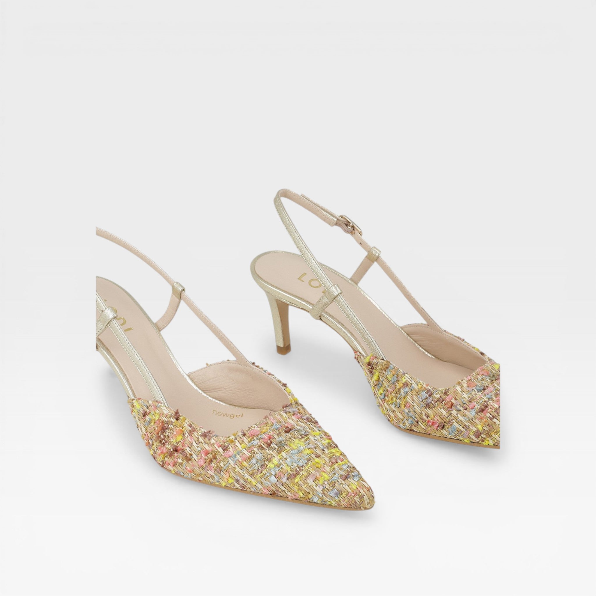 zapatos salón dorados nivis - Lodi