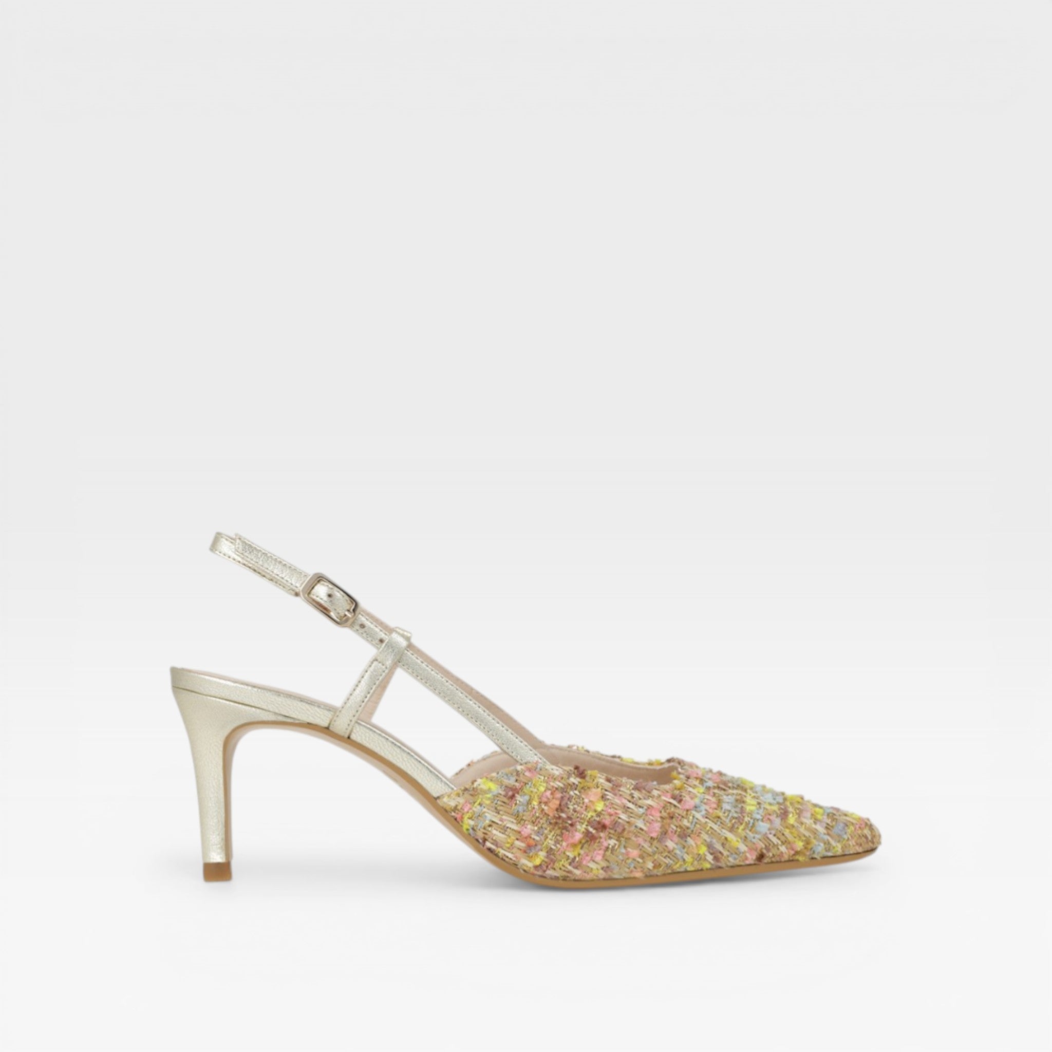 zapatos salón dorados nivis - Lodi